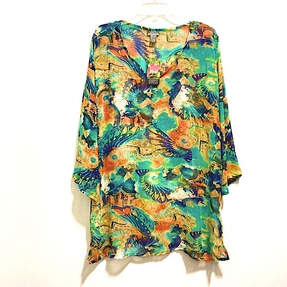 🆕 Colorful Women’s V-Neck Spring Summer Top - Picture 1 of 10